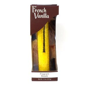 French Vanilla Fragrant Beads 1.5oz. New